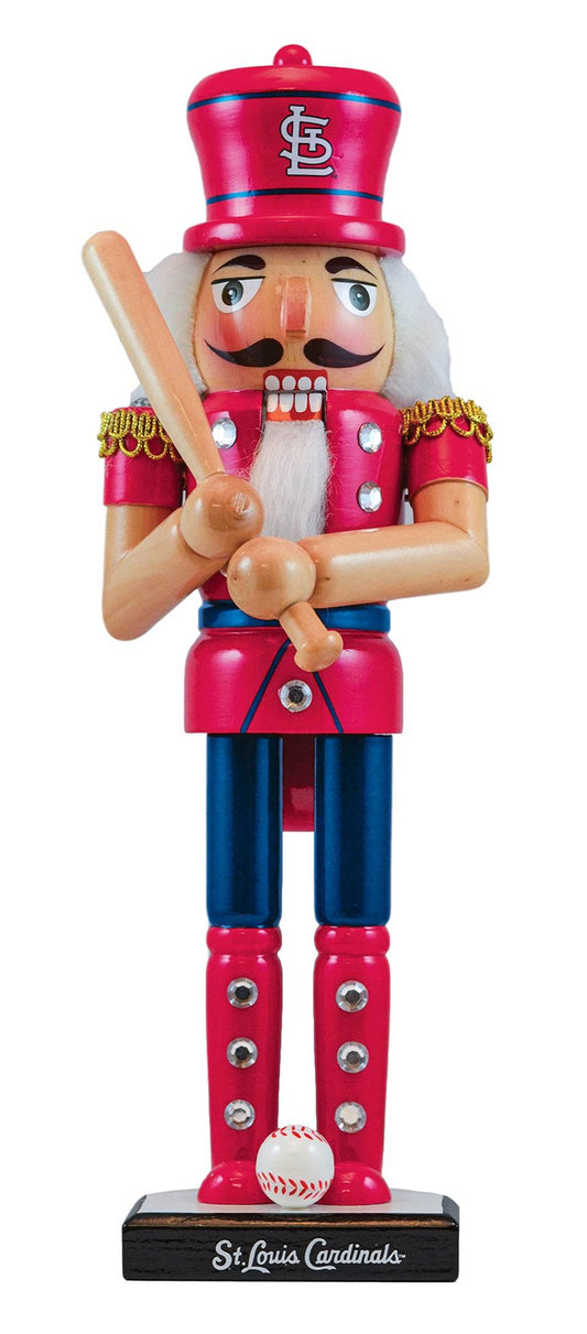 St Louis Cardinals Nutcracker 12 Inch Solid Wood Decor - ToylandEU