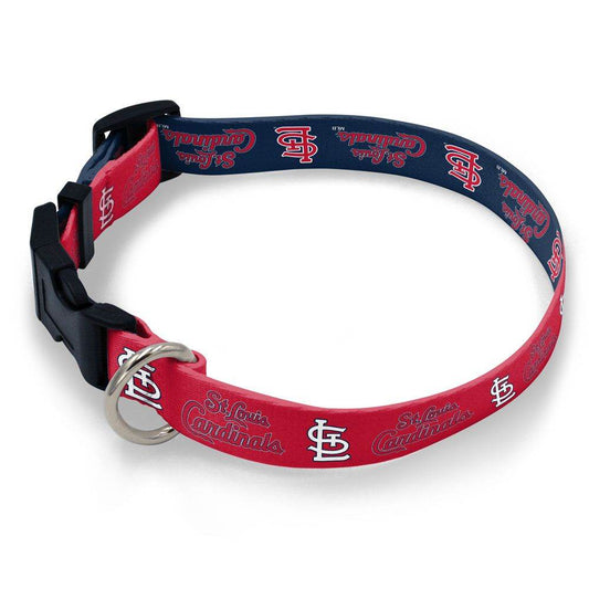St Louis Cardinals Pet Collar Adjustable Two Sided Graphics - ToylandEU