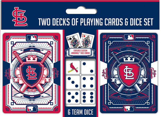 St Louis Cardinals Playing Cards And Dice Gift Set - ToylandEU