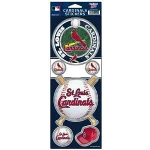  St Louis Cardinals Prismatic Die Cut Sticker Sheet 5 Pack -  ToylandEU™