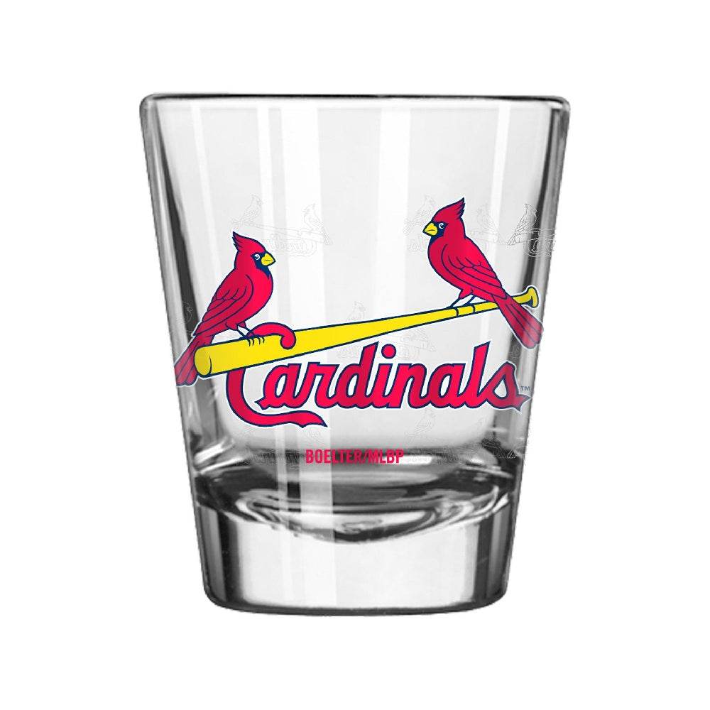 St Louis Cardinals Shot Glass Set Of 2oz Satin Etch Logo - ToylandEU