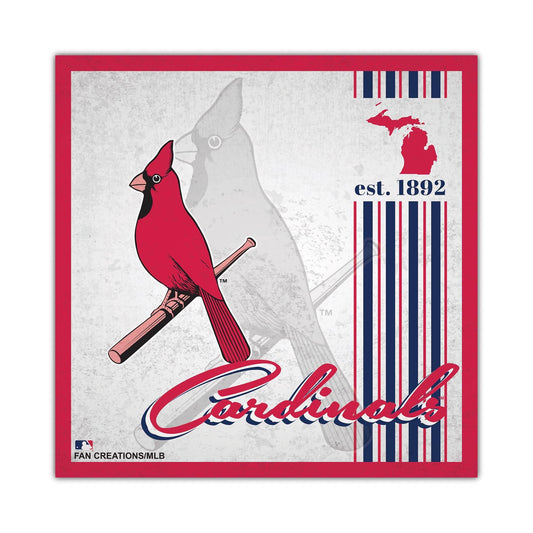 St Louis Cardinals Wood Sign 10x10 Album Design Wall Decor - ToylandEU