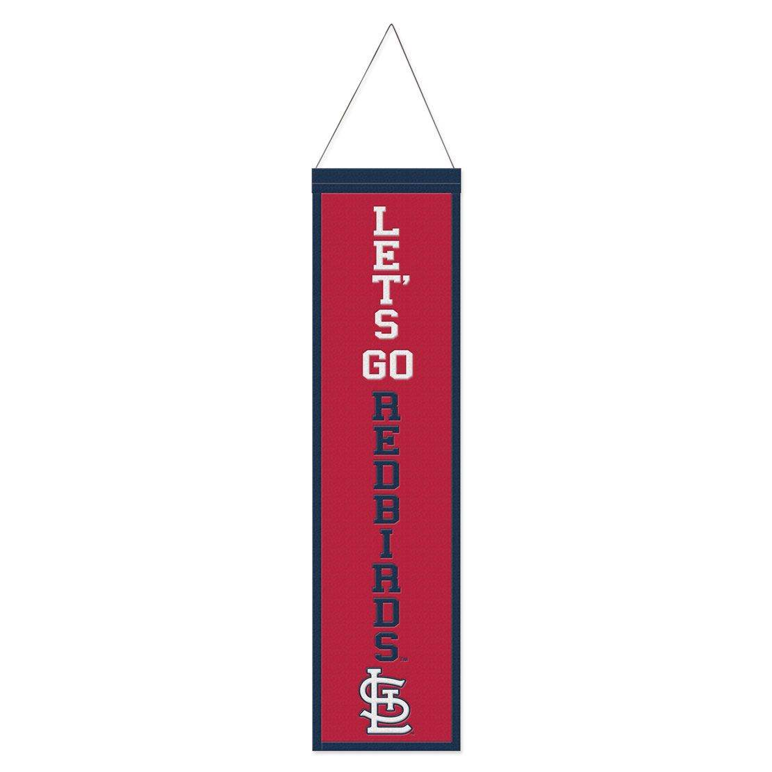 St Louis Cardinals Wool Banner 8x32 Heritage Slogan Design - ToylandEU