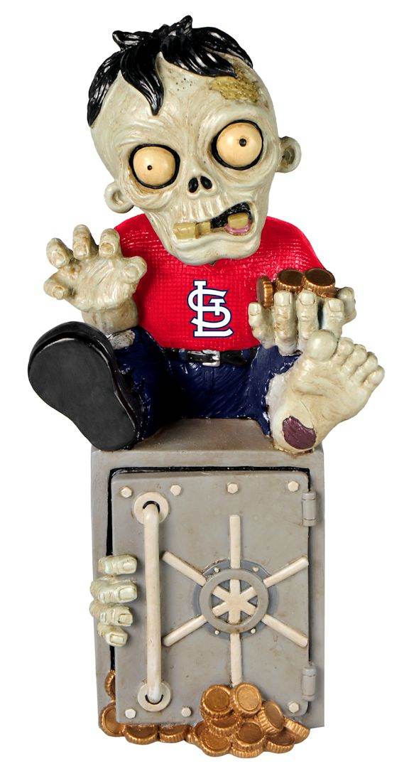 St Louis Cardinals Zombie Figurine Bank Resin Hand Painted - ToylandEU