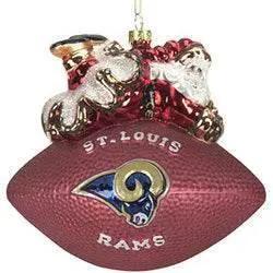  St Louis Rams Ornament Five And A Half Inch Glass Football -  ToylandEU™