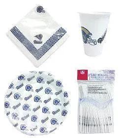  St Louis Rams Plastic Dinnerware Set 96 Piece Party -  ToylandEU™