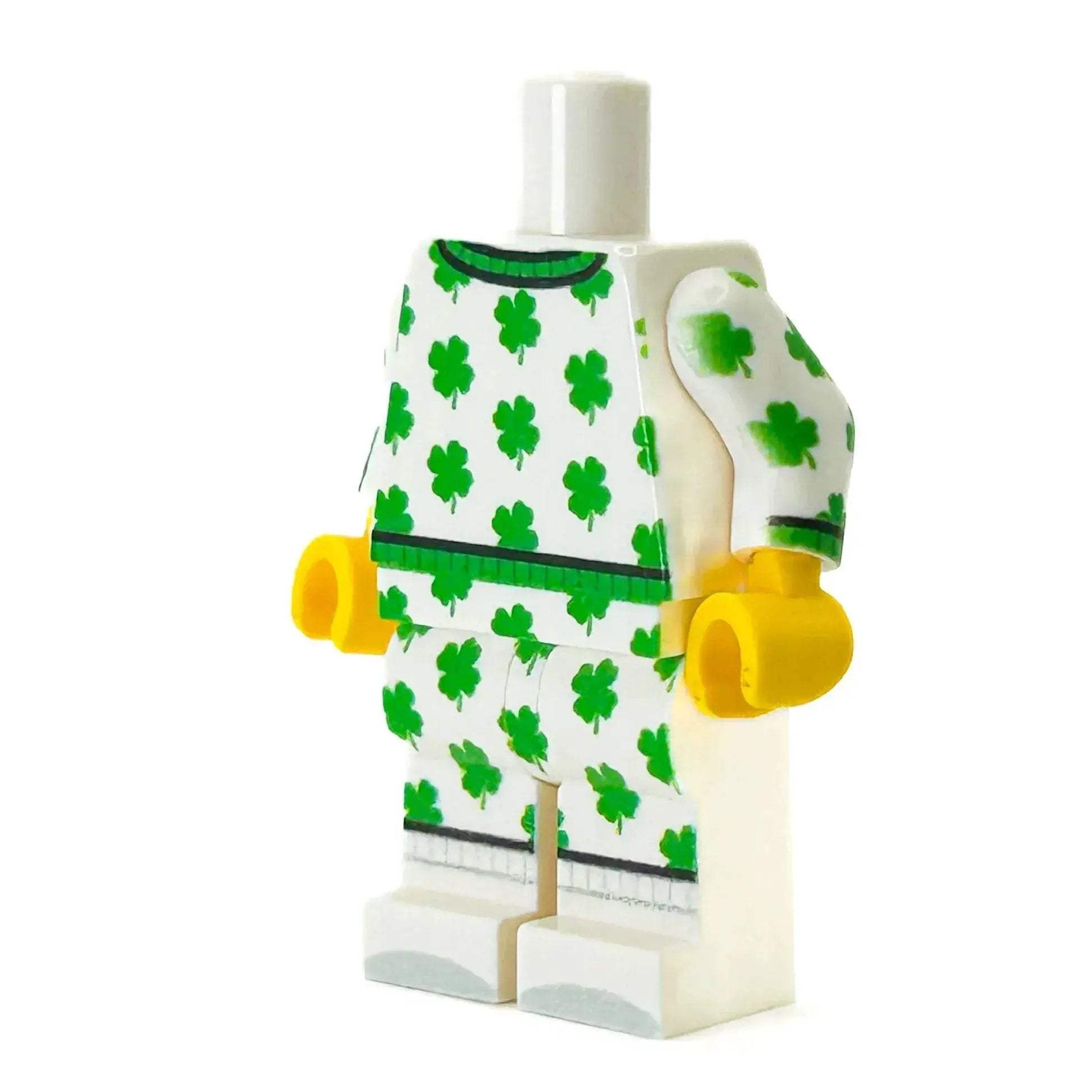 St Patricks Day LEGO Figure Body Pajama With Custom Print Fits Authentic Figure Legs And Torso - ToylandEU