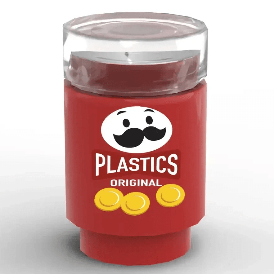 Stackable Chips Can made with real LEGO part - ToylandEU
