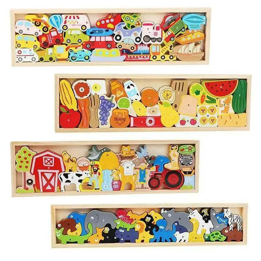  Fun And Educational Montessori Stacking Puzzle Wooden Toy -  ToylandEU™