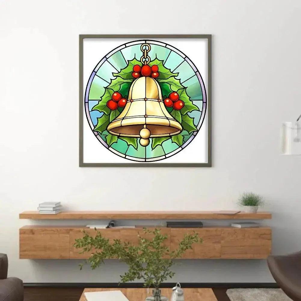  Stained Glass Santa Claus Cross Stitch Kits for Christmas Home Decoration – Embroidery Set on Printed Canvas -  ToylandEU™