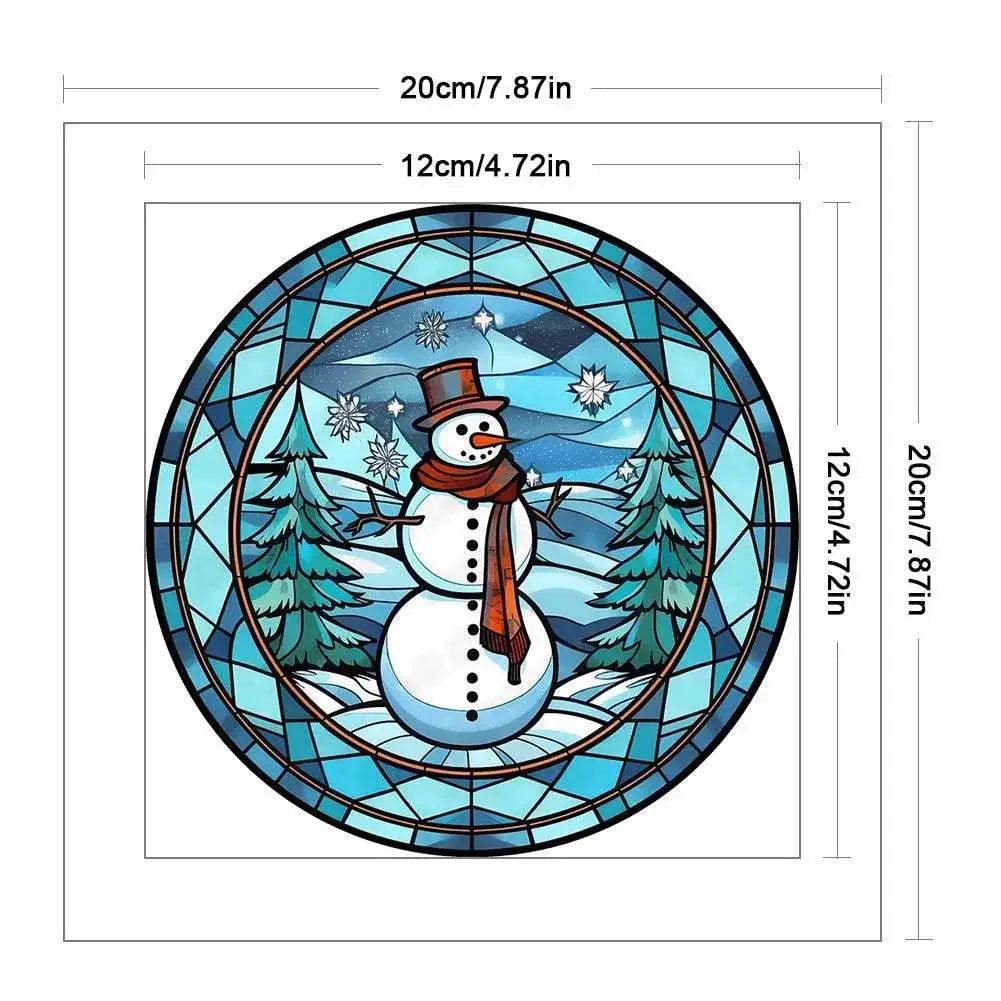  Stained Glass Santa Claus Cross Stitch Kits for Christmas Home Decoration – Embroidery Set on Printed Canvas -  ToylandEU™