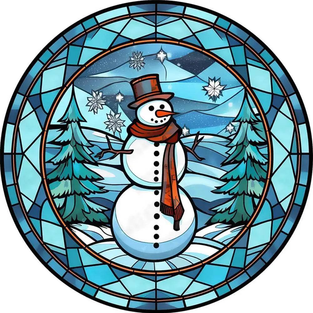  Stained Glass Santa Claus Cross Stitch Kits for Christmas Home Decoration – Embroidery Set on Printed Canvas -  ToylandEU™
