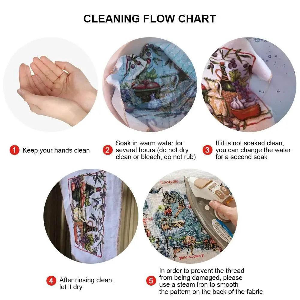  Stained Glass Santa Claus Cross Stitch Kits for Christmas Home Decoration – Embroidery Set on Printed Canvas -  ToylandEU™