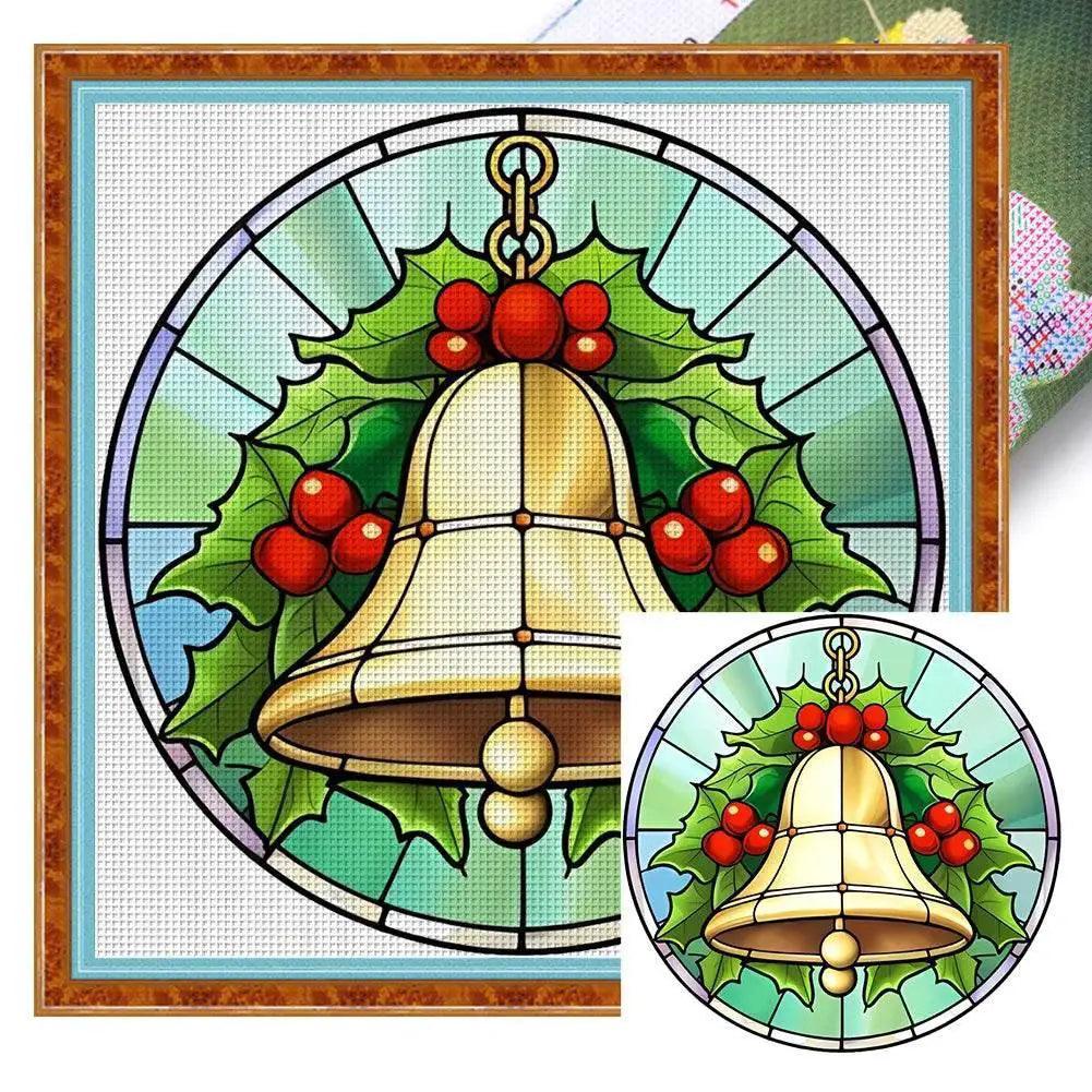  Stained Glass Santa Claus Cross Stitch Kits for Christmas Home Decoration – Embroidery Set on Printed Canvas -  ToylandEU™