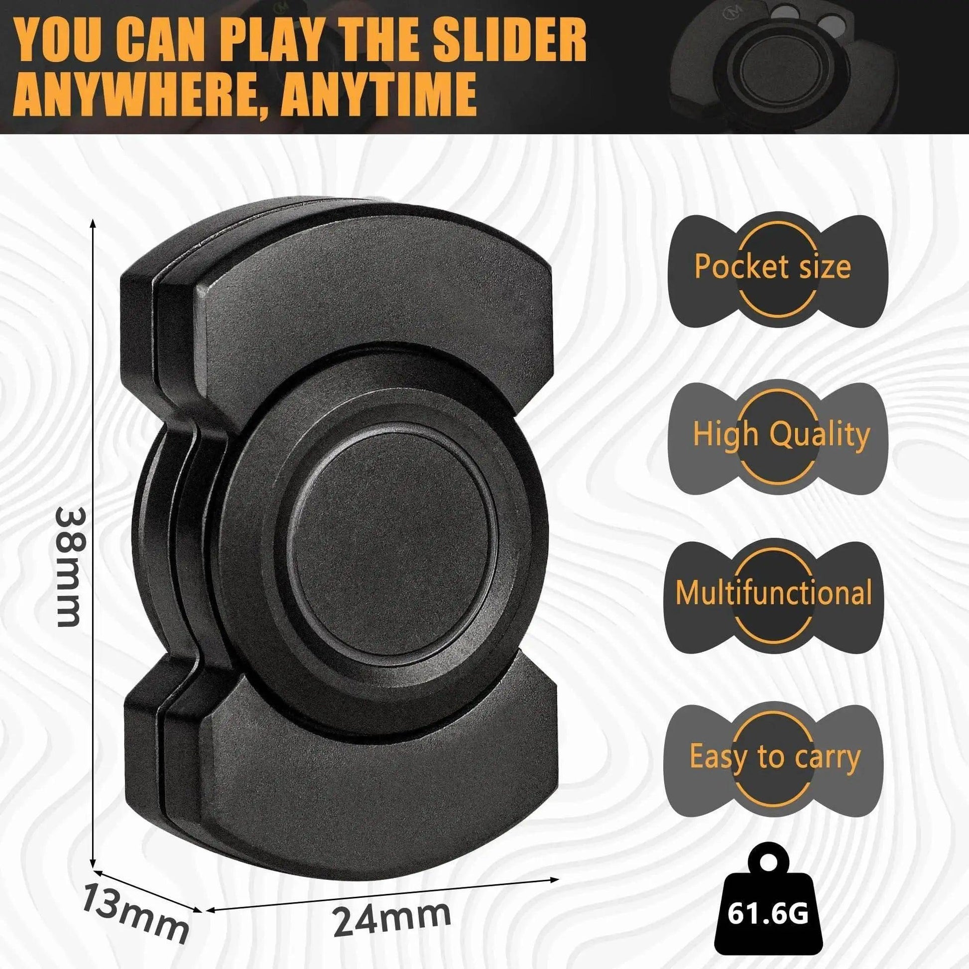  Stainless Steels 3 in 1 Fidget Spinner and Slider Combo with Click Button Metal Toy for Adult Stress Relief -  ToylandEU™