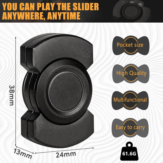  Stainless Steels 3 in 1 Fidget Spinner and Slider Combo with Click Button Metal Toy for Adult Stress Relief -  ToylandEU™
