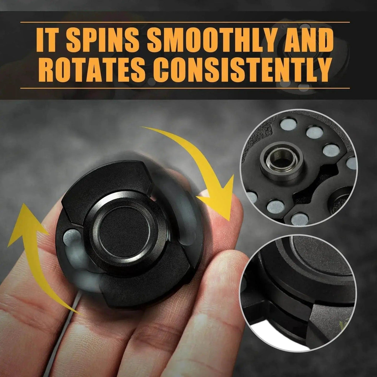  Stainless Steels 3 in 1 Fidget Spinner and Slider Combo with Click Button Metal Toy for Adult Stress Relief -  ToylandEU™