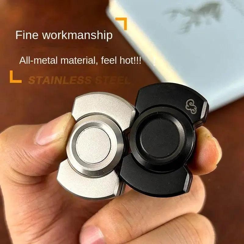  Stainless Steels 3 in 1 Fidget Spinner and Slider Combo with Click Button Metal Toy for Adult Stress Relief -  ToylandEU™