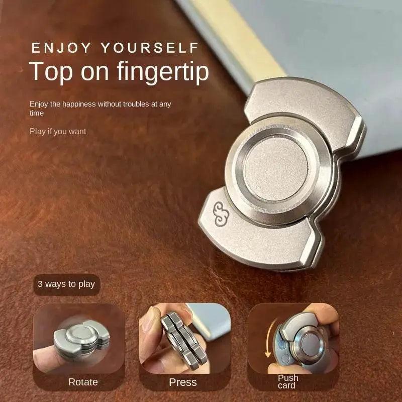  Stainless Steels 3 in 1 Fidget Spinner and Slider Combo with Click Button Metal Toy for Adult Stress Relief -  ToylandEU™