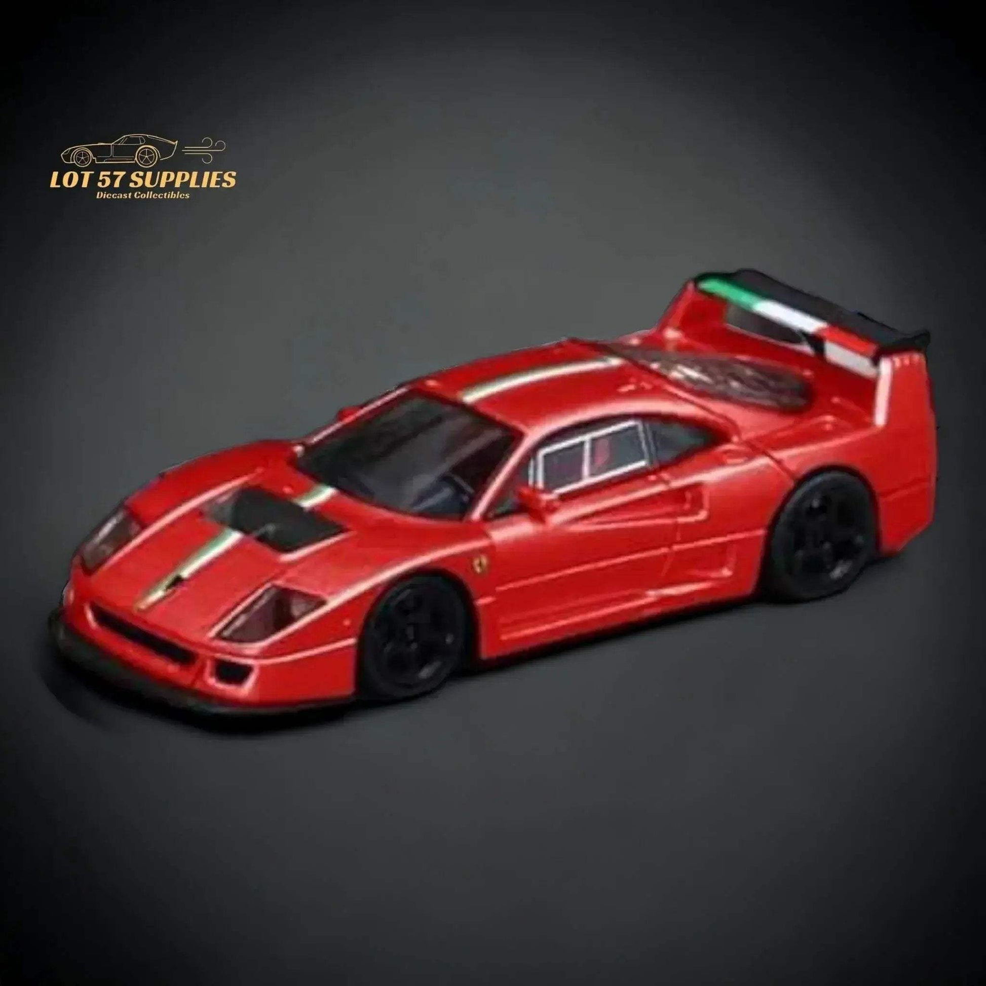 Stance Hunters Ferrari F40 LM Italian Stripe Red 1:64 - ToylandEU