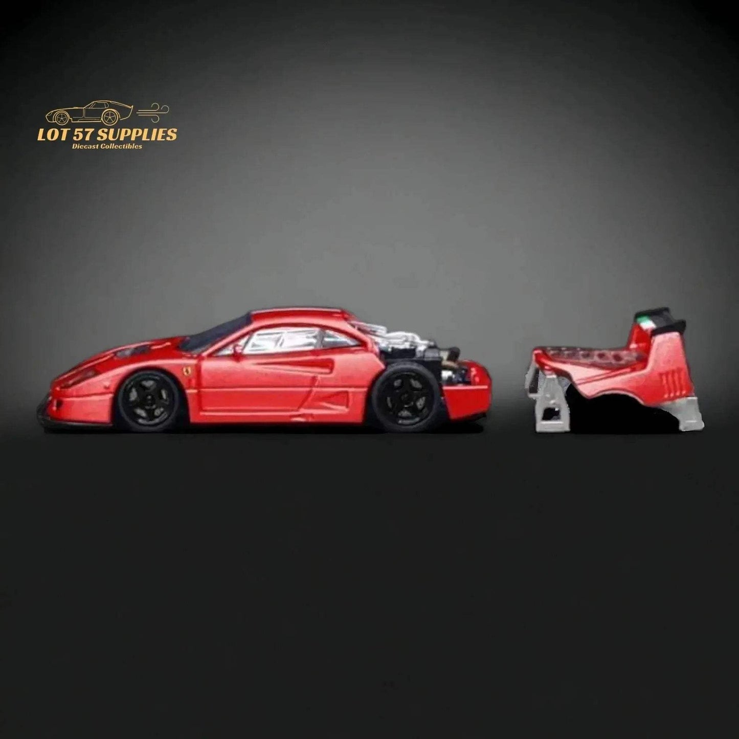 Stance Hunters Ferrari F40 LM Italian Stripe Red 1:64 - ToylandEU