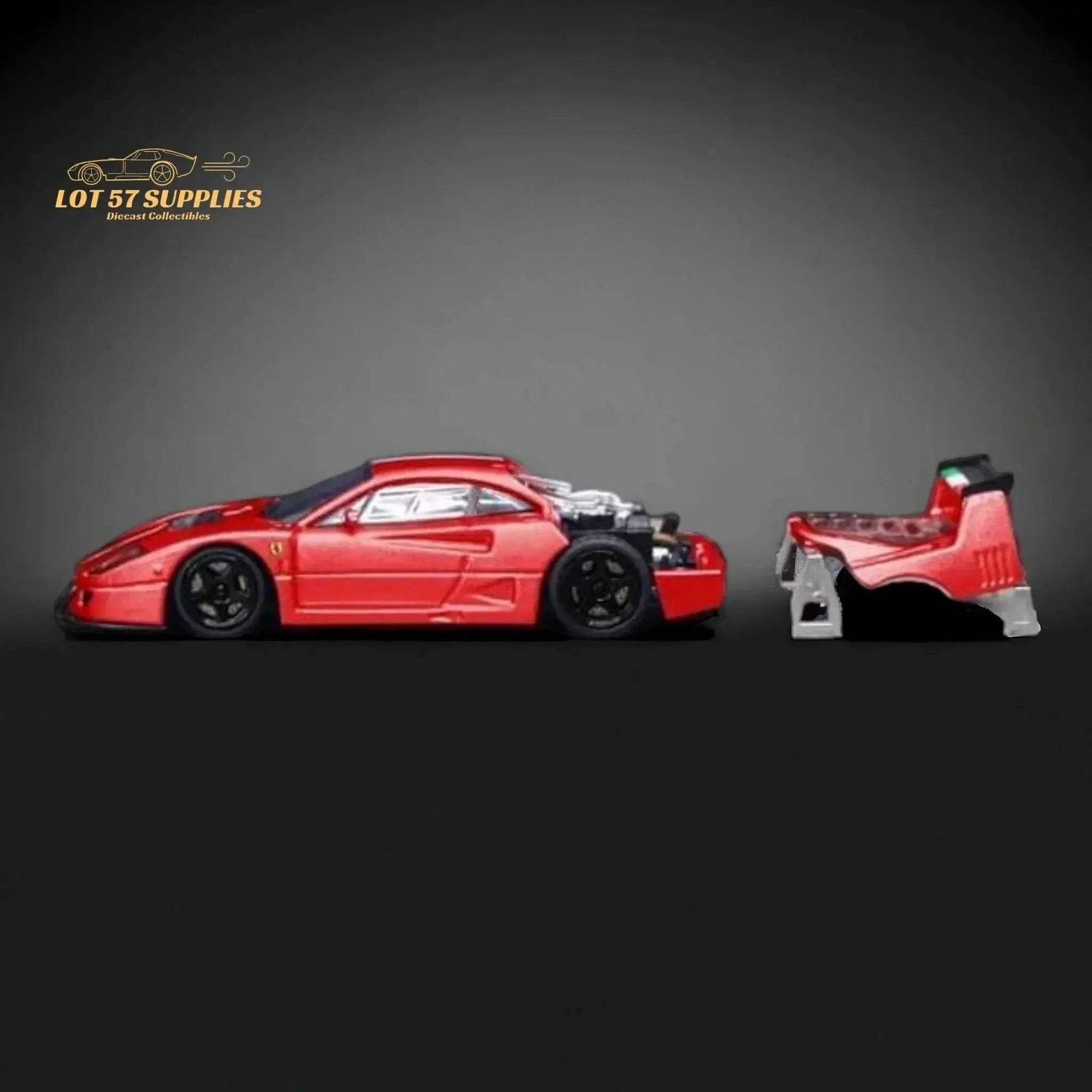 Stance Hunters Ferrari F40 LM Italian Stripe Red 1:64 - ToylandEU