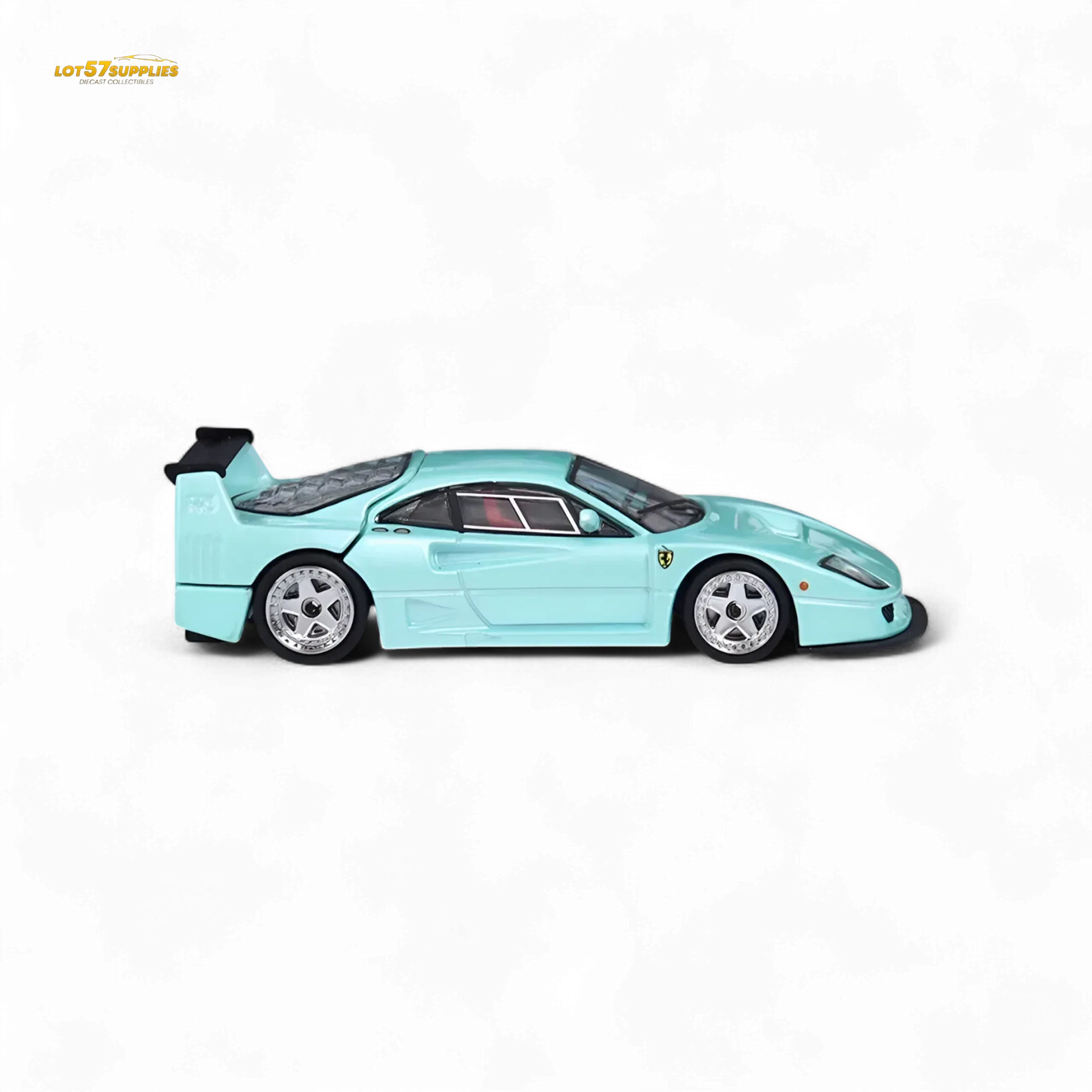 Stance Hunters Ferrari F40 LM Light Aqua Green With Removable Rear Engine Cover 1:64 - ToylandEU