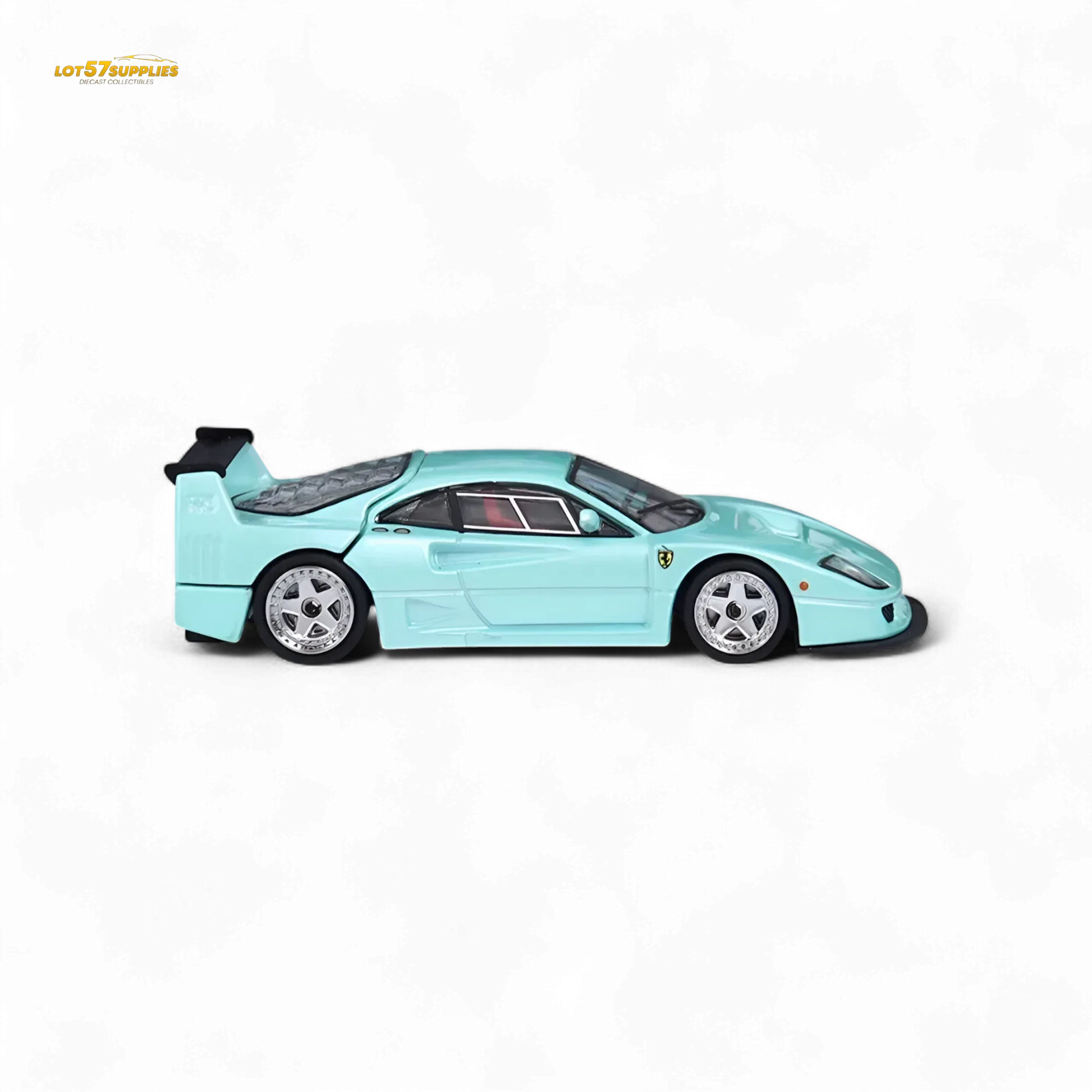 Stance Hunters Ferrari F40 LM Light Aqua Green With Removable Rear Engine Cover 1:64 - ToylandEU