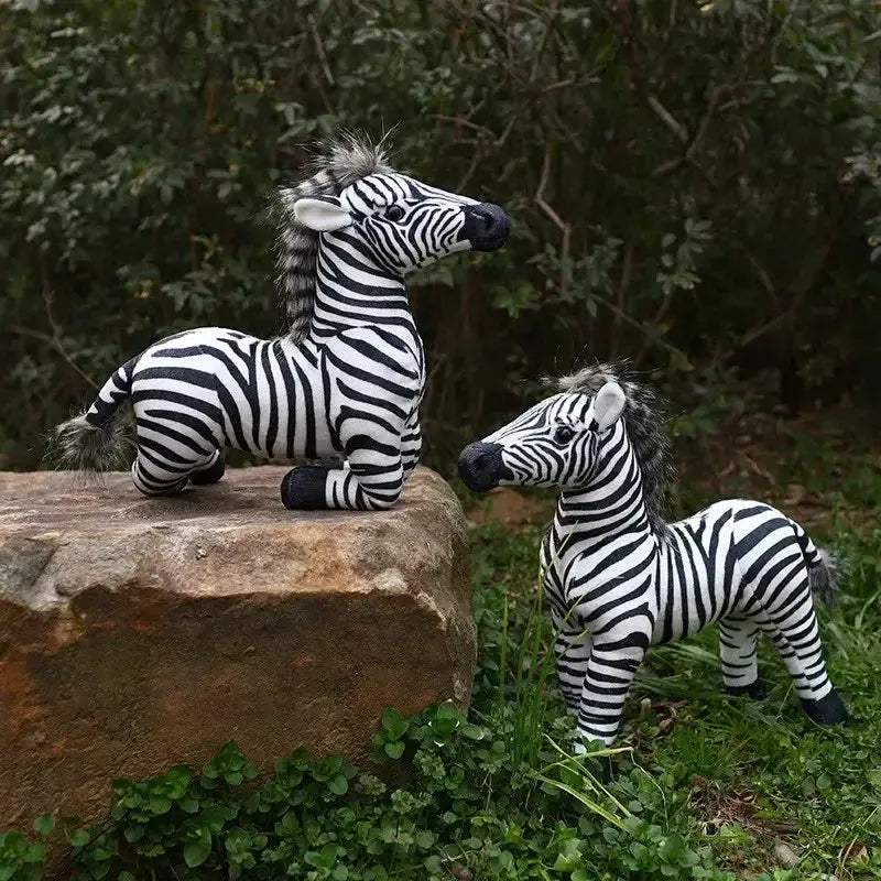 Standing Zebra Plush Toy For Realistic Kids Photography Props - ToylandEU