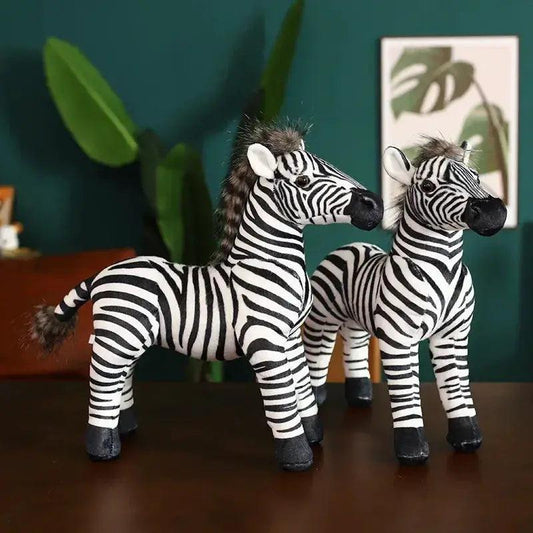  Standing Zebra Plush Toy Realistic Photography Props -  ToylandEU™