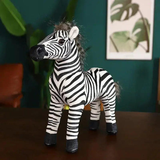  Standing Zebra Plush Toy Realistic Photography Props -  ToylandEU™