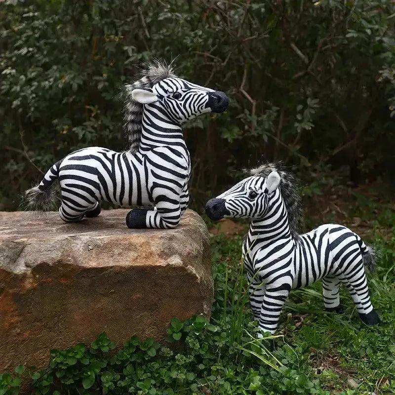  Standing Zebra Plush Toy Realistic Photography Props -  ToylandEU™