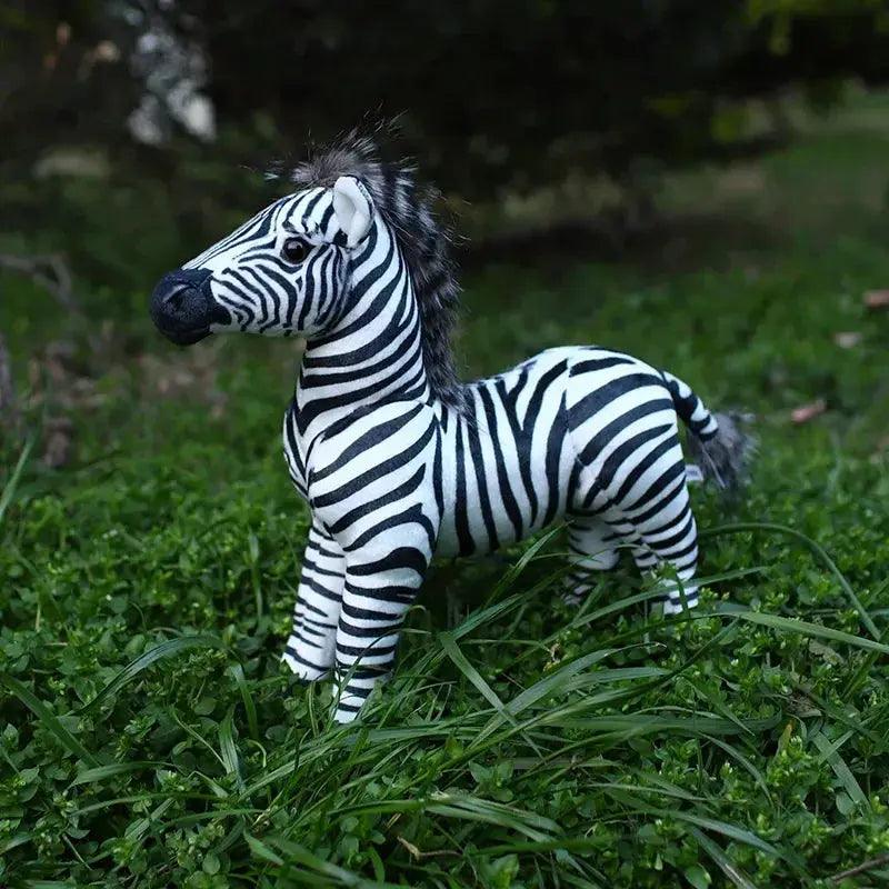  Standing Zebra Plush Toy Realistic Photography Props -  ToylandEU™