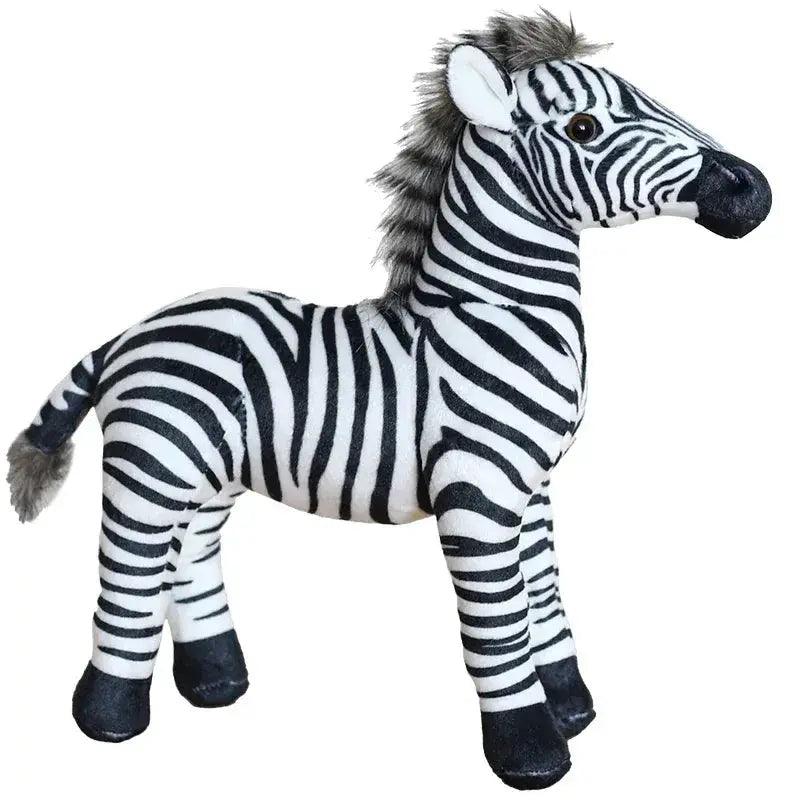  Standing Zebra Plush Toy Realistic Photography Props -  ToylandEU™