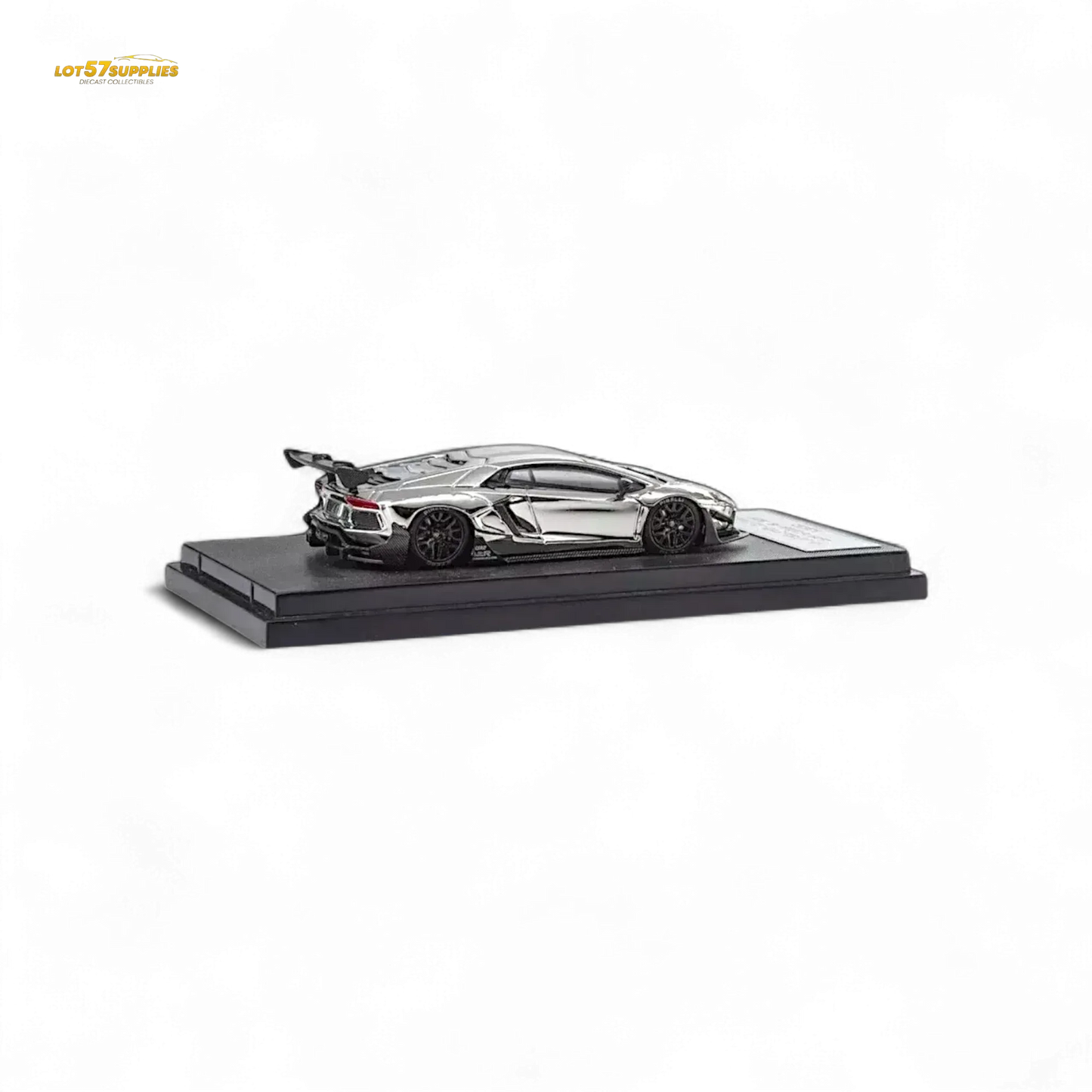 Star Model 1:64 Aventador LBWK LP700-4 Chrome Silver 1:64 - ToylandEU