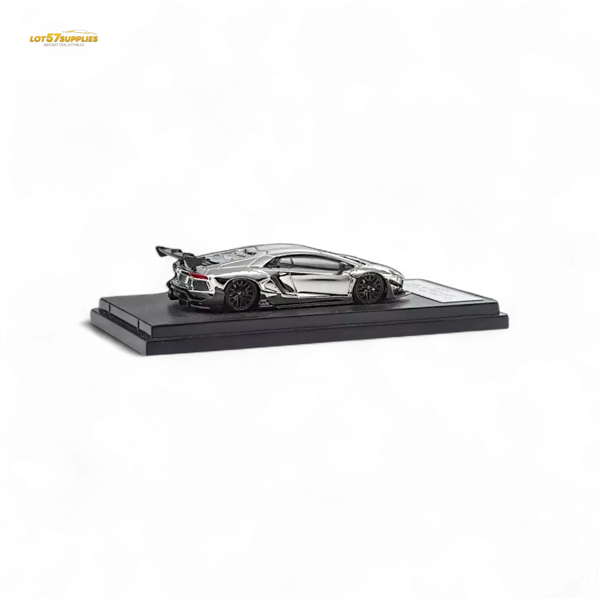 Star Model 1:64 Aventador LBWK LP700-4 Chrome Silver 1:64 - ToylandEU