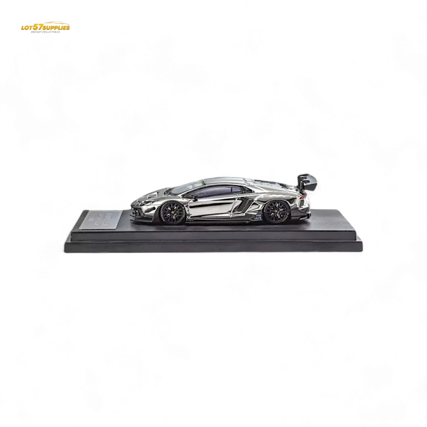 Star Model 1:64 Aventador LBWK LP700-4 Chrome Silver 1:64 - ToylandEU