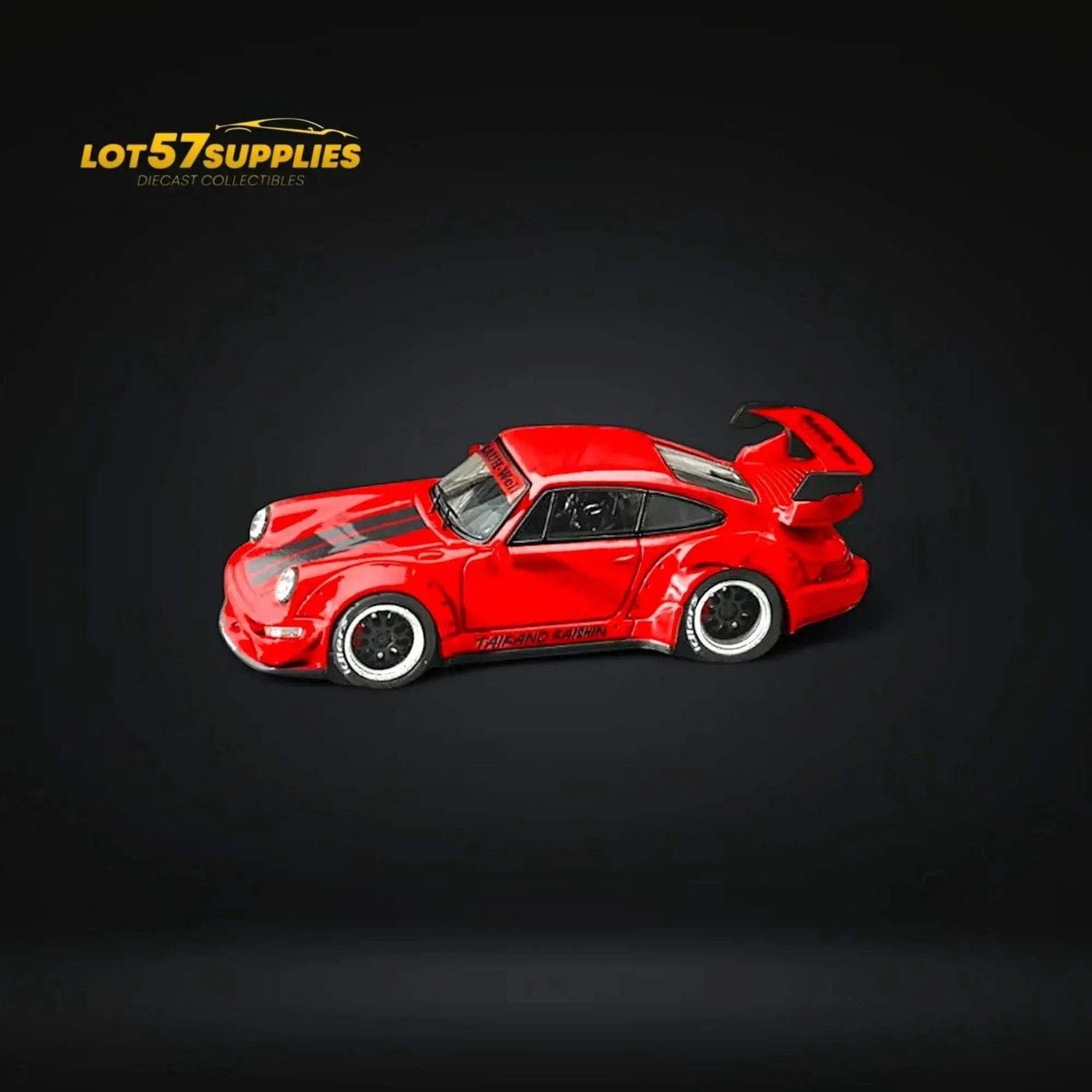 Star Model Porsche RWB 964 GT Wing Taikano Red Ordinary 1:64 - ToylandEU