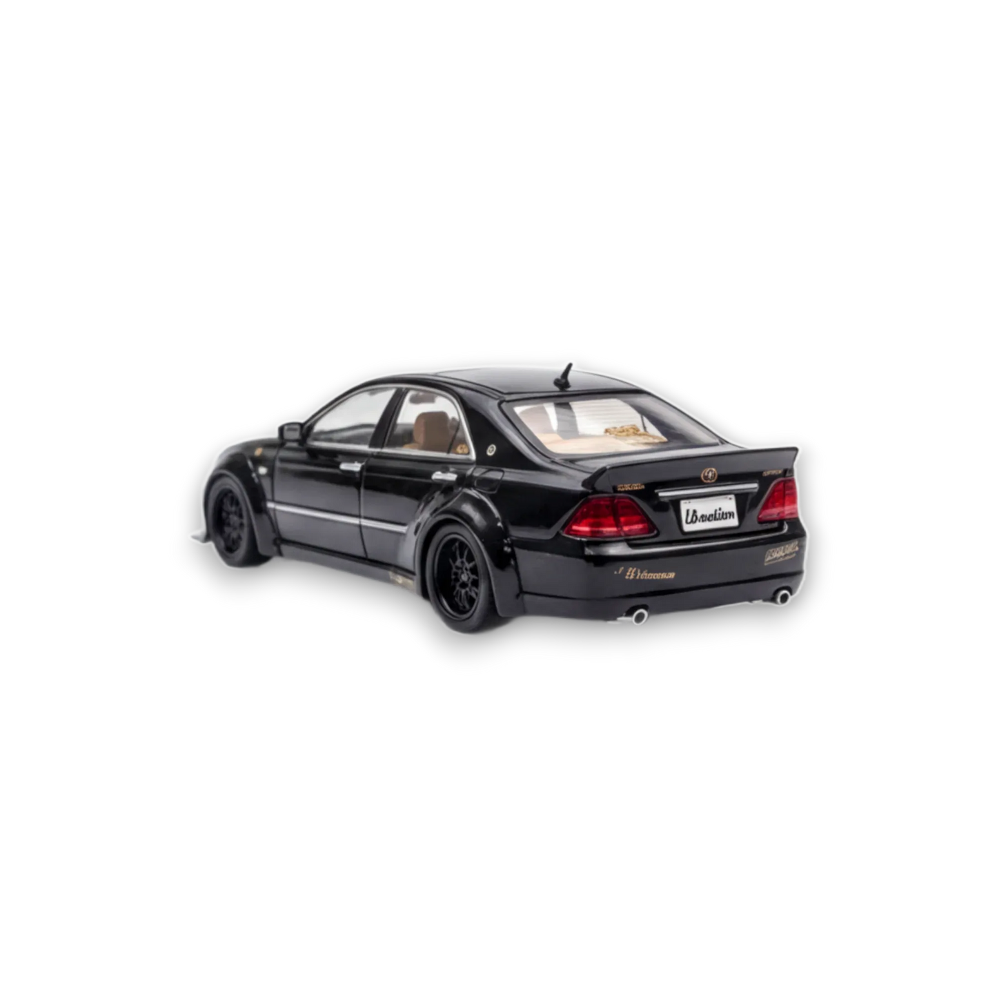 Star Model Toyota Crown 12th Gen MK12 LBWK Black 1:64 - ToylandEU