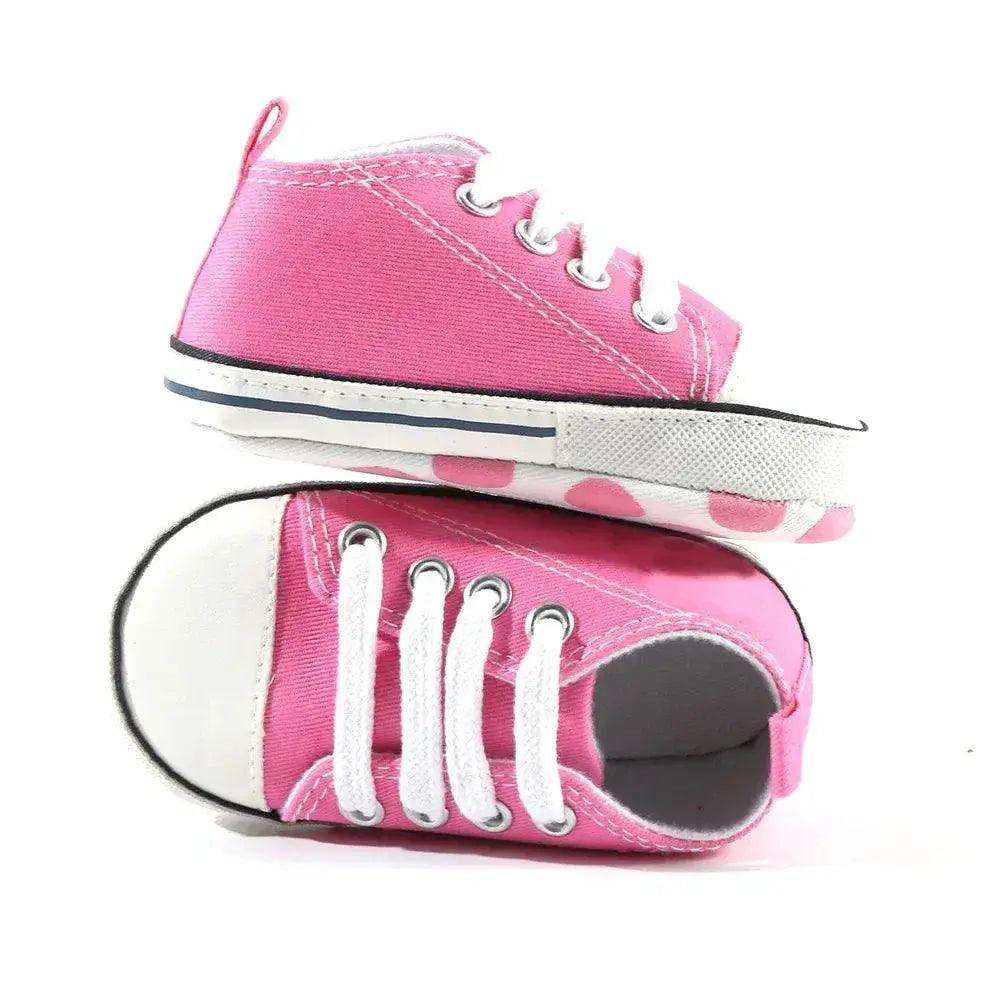  Star Print Canvas Baby Sneakers First Walkers Anti Slip -  ToylandEU™