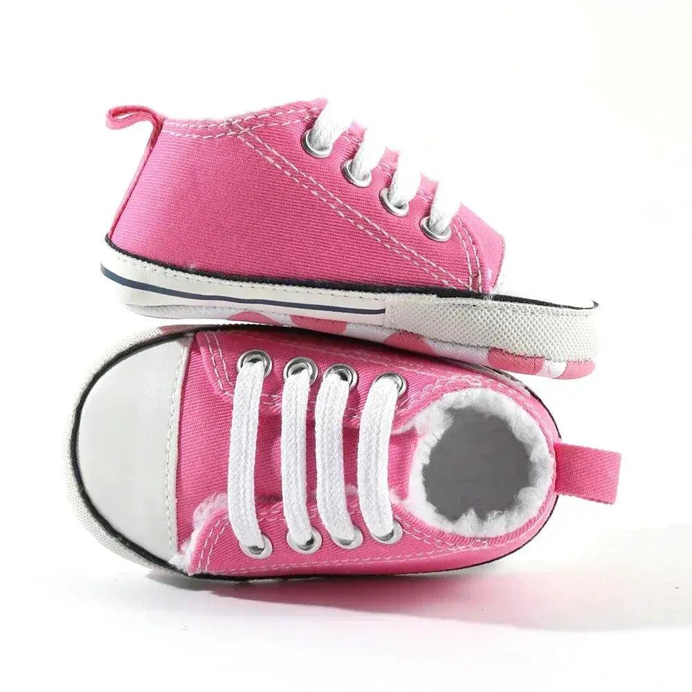  Star Print Canvas Baby Sneakers First Walkers Anti Slip -  ToylandEU™