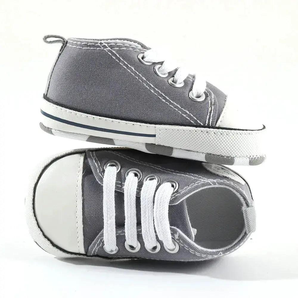 Star Print Canvas Baby Sneakers First Walkers Anti Slip -  ToylandEU™