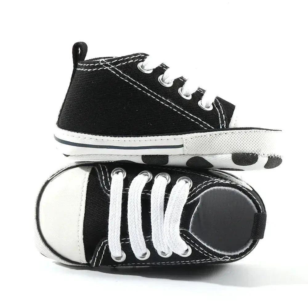  Star Print Canvas Baby Sneakers First Walkers Anti Slip -  ToylandEU™