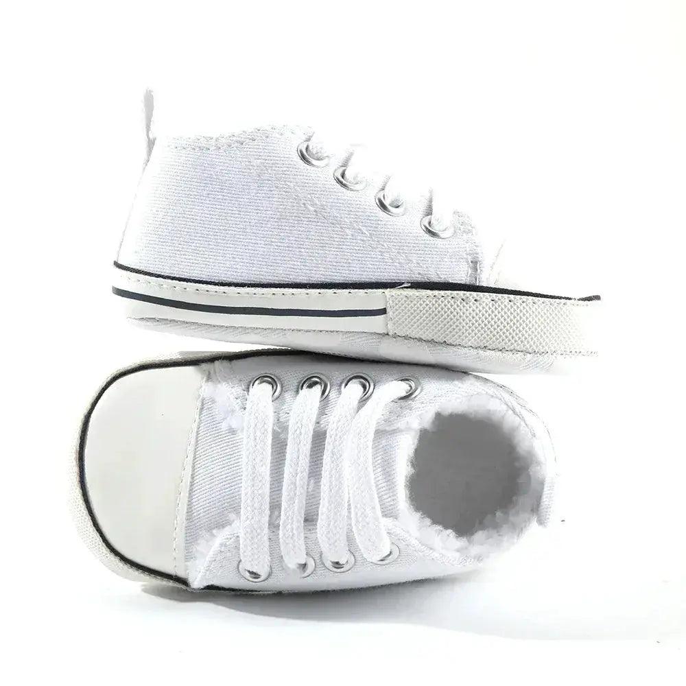  Star Print Canvas Baby Sneakers First Walkers Anti Slip -  ToylandEU™
