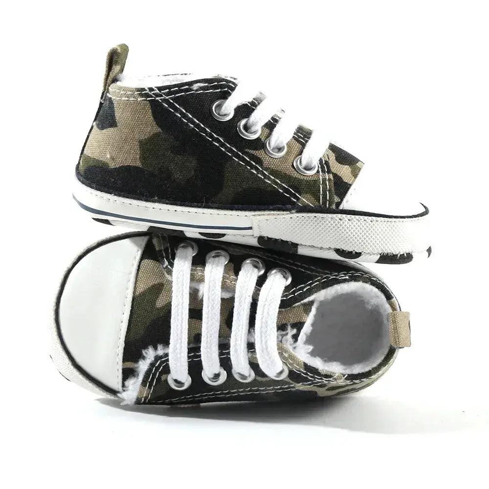  Star Print Canvas Baby Sneakers First Walkers Anti Slip -  ToylandEU™