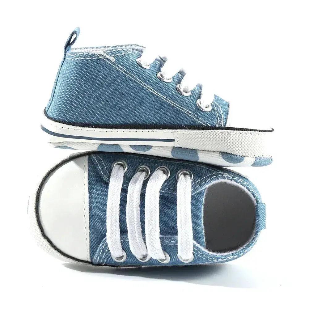  Star Print Canvas Baby Sneakers First Walkers Anti Slip -  ToylandEU™