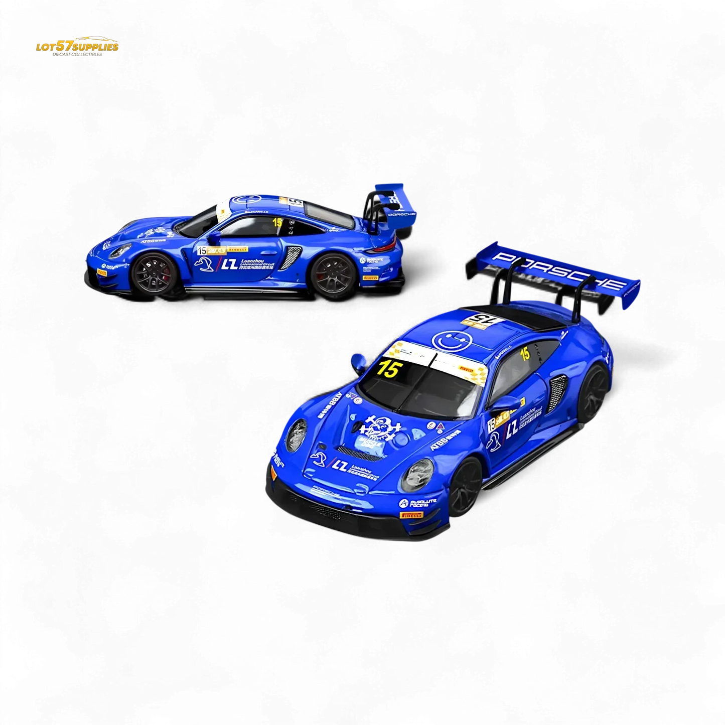 SR STAR RACE Porsche 911 GT3 Racing Blue No.15 Racing 1:64 - ToylandEU