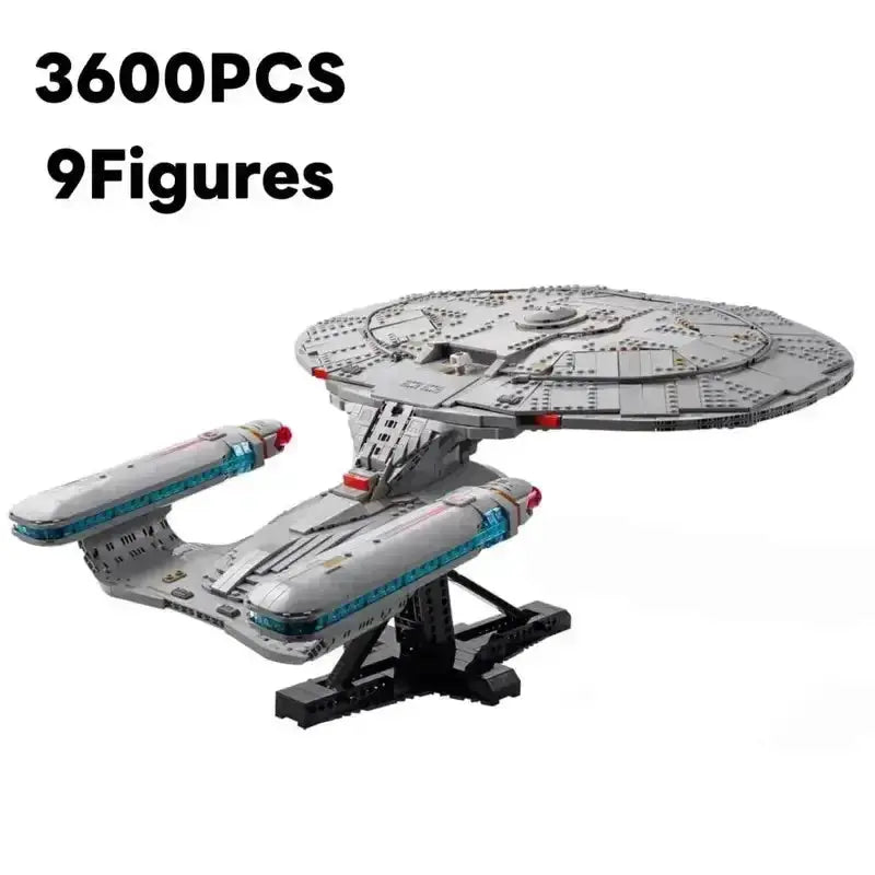 Star Trek USS Enterprise NCC-1701-D Building Blocks Model Display - ToylandEU