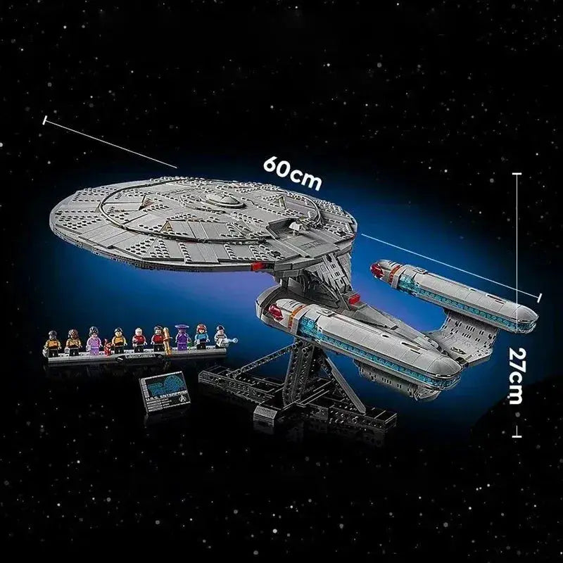 Star Trek USS Enterprise NCC-1701-D Building Blocks Model Display - ToylandEU