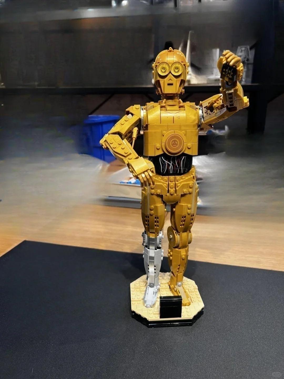 Star Wars Block Figure | Golden Humanoid | Toylandeu™